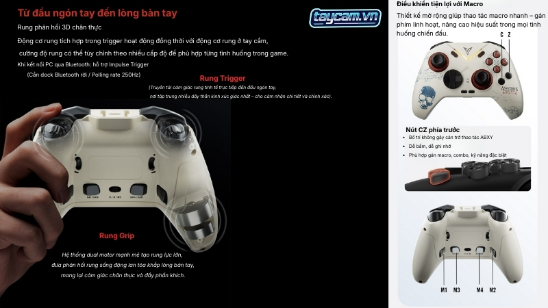 he thong phim mo rong va ca nhan hoa dieu khien vader 4 pro