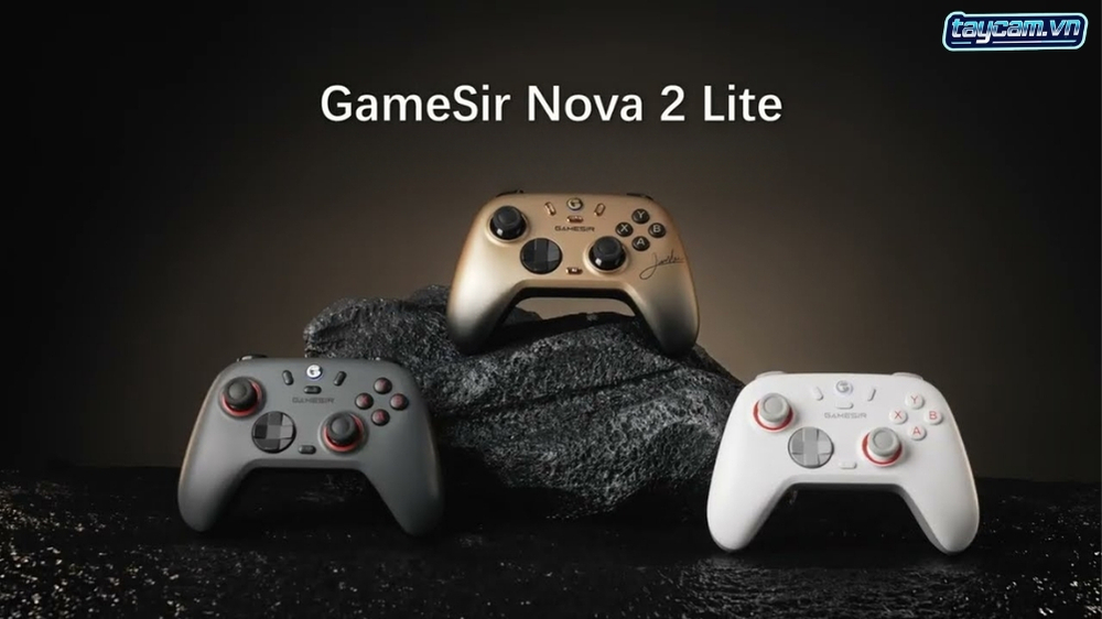 Tay cầm chơi game GameSir Nova Lite 2 White màu trắng với thiết kế hiện đại